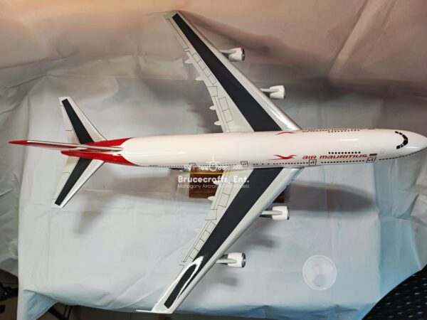 Model of B747-200 Air Mauritius with detailed craftsmanship.